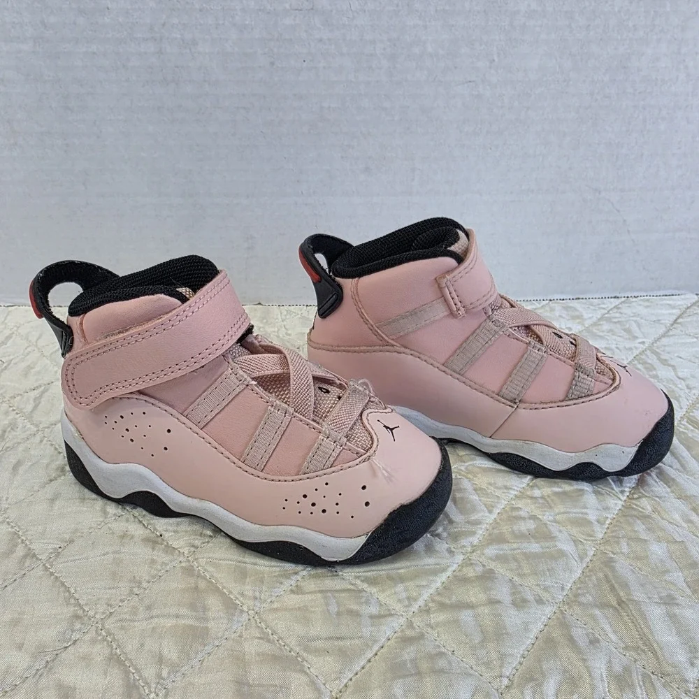 Jordan 6 Rings All Pink Toddler Size Us 5.5C 323-420-602